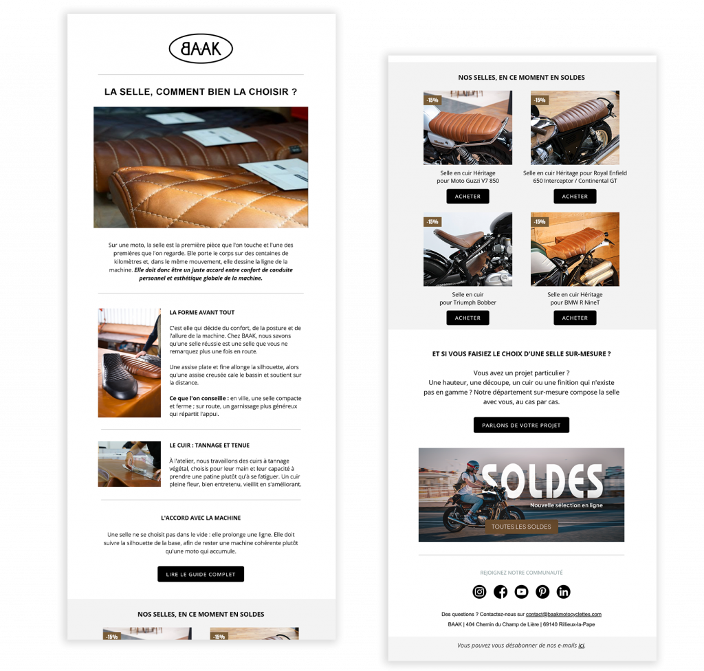 Création newsletter auto-moto